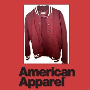 American Apparel Red Varsity Jacket